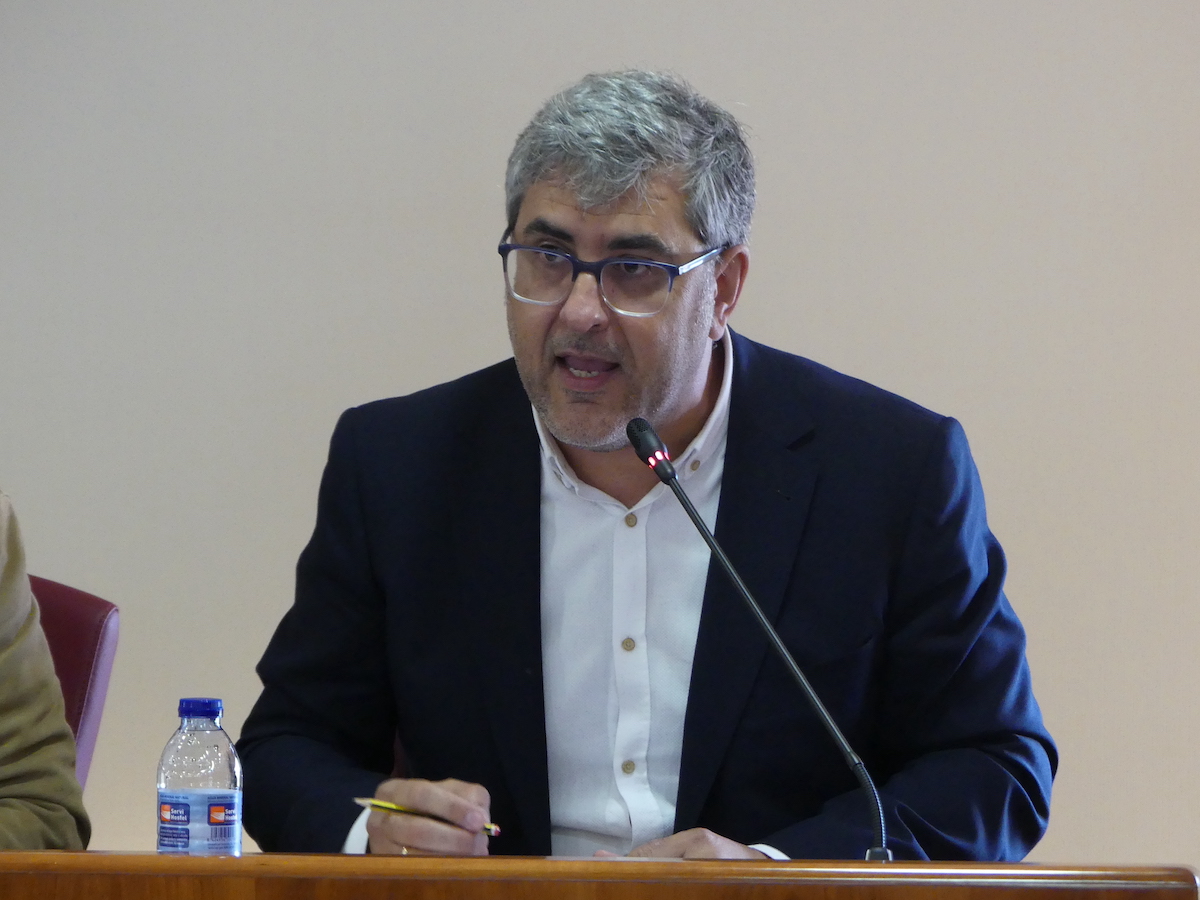 Miguel Martin en pleno del Concello de Vigo